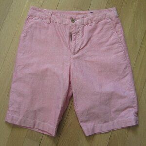 Polo Ralph Lauren Boys Salmon Chino Shorts 100% Cotton Size 12 Dress Preppy